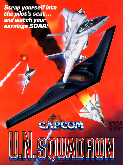 U.N. Squadron (US) Arcade Game Cover